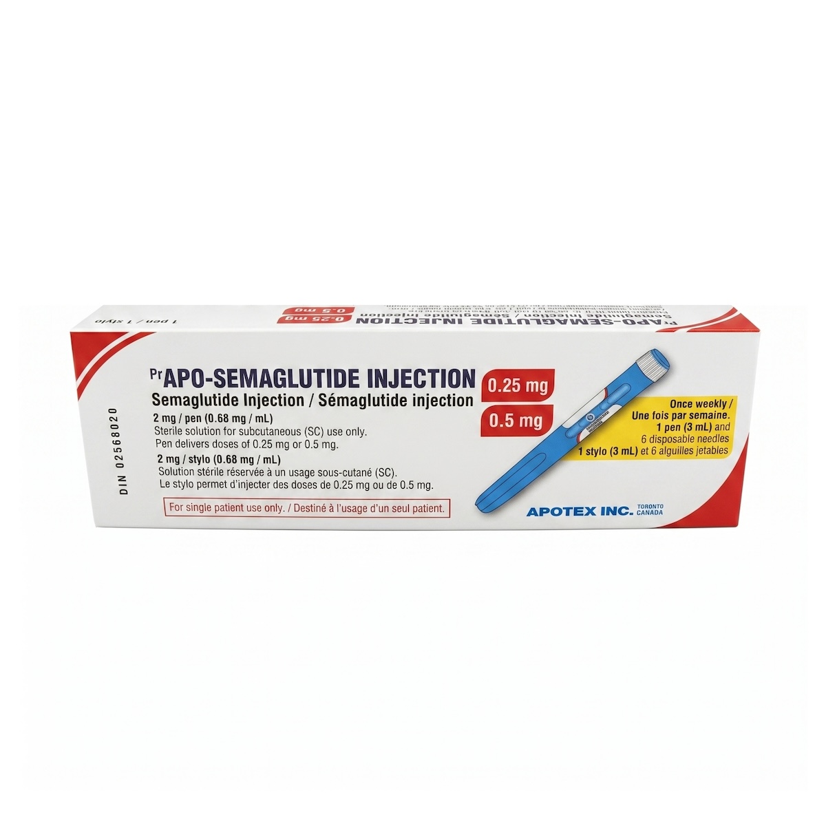 Apo Semaglutide (Semaglutide) 0.68 mg/mL - 1 pen Prefilled pen